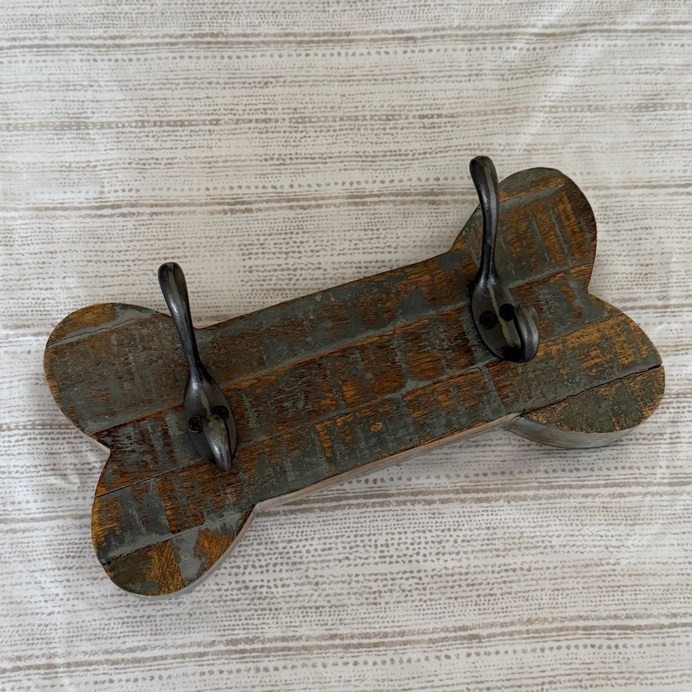 Rustic Dog Leash/Coat Hanger